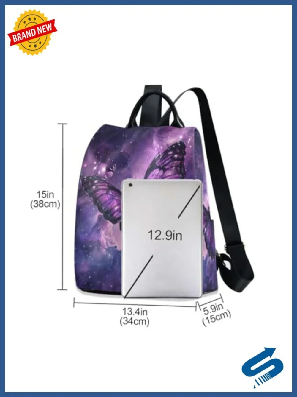 Anti Theft Backpack Large Fashion Travel Shoulder Bag Rucksack Lightweight